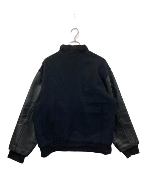 GAME（ゲーム）GAME (ゲーム) ウール切替スタジャン ブラック サイズ:Lの古着・服飾アイテム