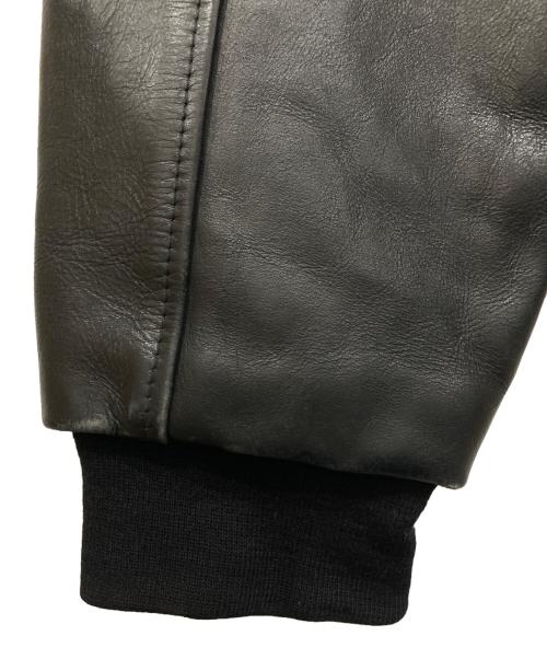 GAME（ゲーム）GAME (ゲーム) ウール切替スタジャン ブラック サイズ:Lの古着・服飾アイテム