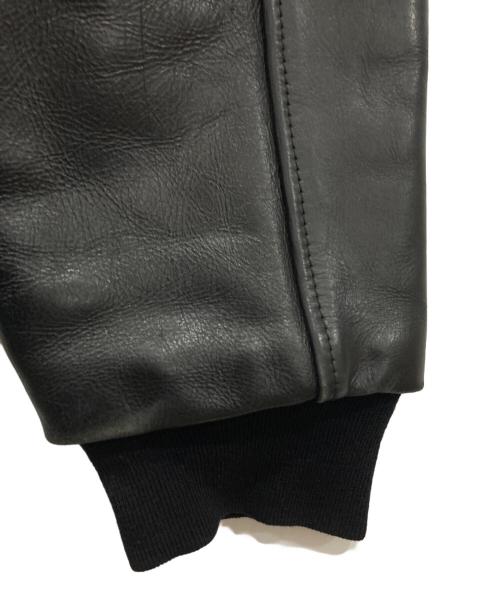 GAME（ゲーム）GAME (ゲーム) ウール切替スタジャン ブラック サイズ:Lの古着・服飾アイテム