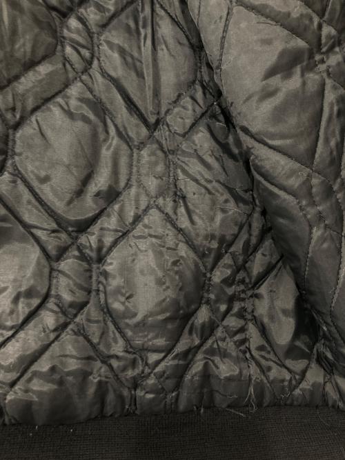 GAME（ゲーム）GAME (ゲーム) ウール切替スタジャン ブラック サイズ:Lの古着・服飾アイテム