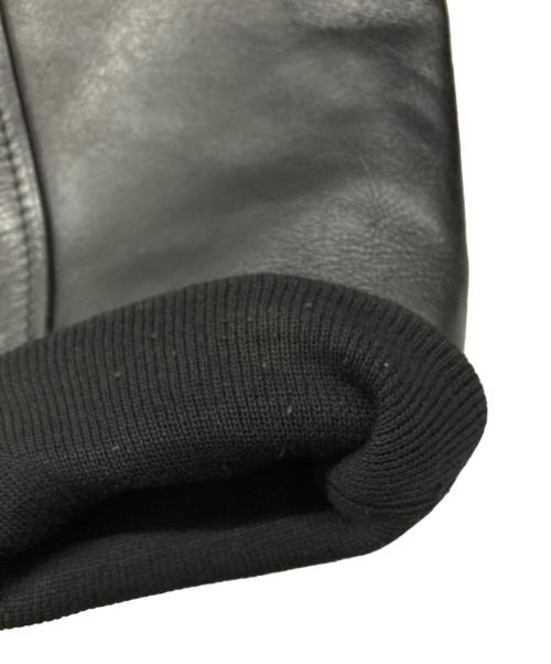 GAME（ゲーム）GAME (ゲーム) ウール切替スタジャン ブラック サイズ:Lの古着・服飾アイテム