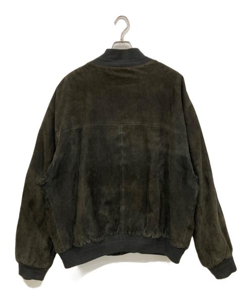 ALAN GORDON（アラン ゴードン）ALAN GORDON (アラン ゴードン) スエードレザー ボンバージャケット カーキ サイズ:54の古着・服飾アイテム