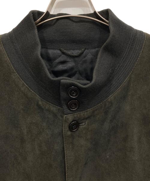 ALAN GORDON（アラン ゴードン）ALAN GORDON (アラン ゴードン) スエードレザー ボンバージャケット カーキ サイズ:54の古着・服飾アイテム