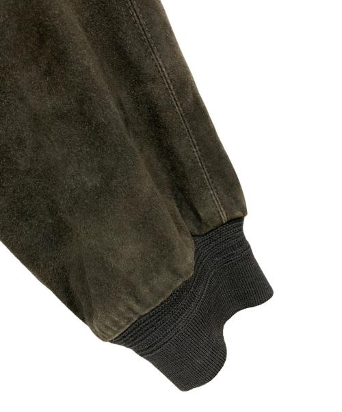ALAN GORDON（アラン ゴードン）ALAN GORDON (アラン ゴードン) スエードレザー ボンバージャケット カーキ サイズ:54の古着・服飾アイテム