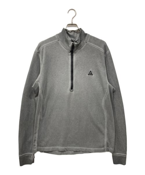 NIKE ACG（ナイキエーシージー）NIKE ACG (ナイキエーシージー) ハーフジップカットソー グレー サイズ:XXLの古着・服飾アイテム