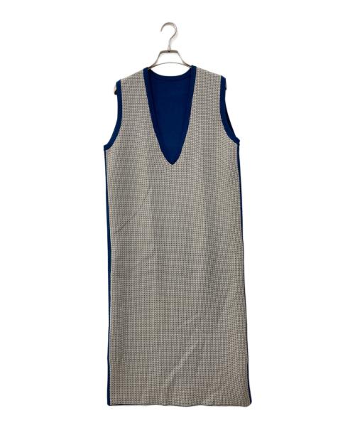 自由区（ジユウク）自由区 (ジユウク) レーヨンストレッチ ジャンパースカート ホワイト サイズ:32の古着・服飾アイテム