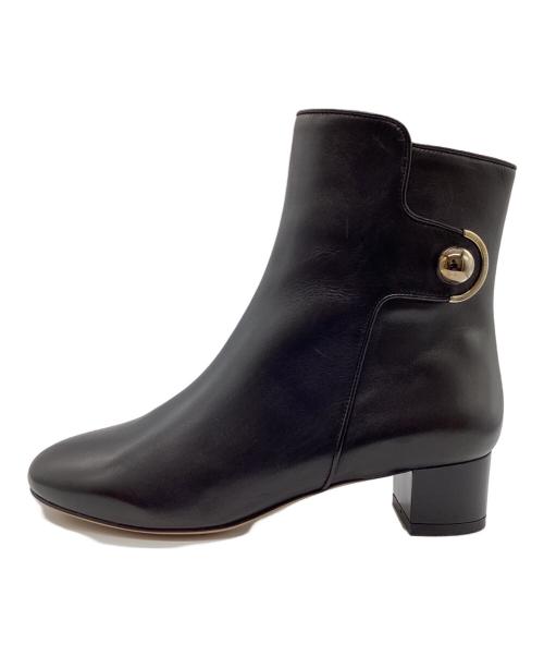 Salvatore Ferragamo（サルヴァトーレ フェラガモ）Salvatore Ferragamo (サルヴァトーレ フェラガモ) ショートブーツ ブラック サイズ:SIZE 5 1/2(23cm)の古着・服飾アイテム