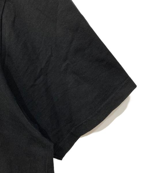 maison kitsune（メゾンキツネ）MAISON KITSUNE (メゾンキツネ) ダブルフォックスヘッドロゴＴシャツ ブラック サイズ:XLの古着・服飾アイテム