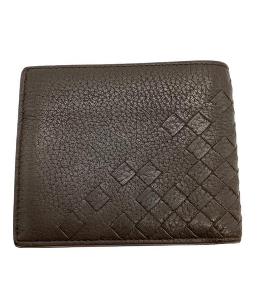 BOTTEGA VENETA（ボッテガベネタ）BOTTEGA VENETA (ボッテガベネタ) 2つ折り財布 ブラウンの古着・服飾アイテム