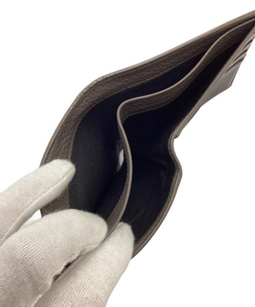 BOTTEGA VENETA（ボッテガベネタ）BOTTEGA VENETA (ボッテガベネタ) 2つ折り財布 ブラウンの古着・服飾アイテム