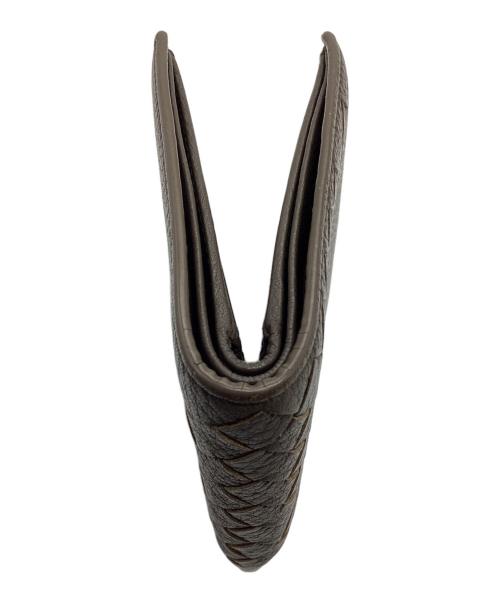 BOTTEGA VENETA（ボッテガベネタ）BOTTEGA VENETA (ボッテガベネタ) 2つ折り財布 ブラウンの古着・服飾アイテム