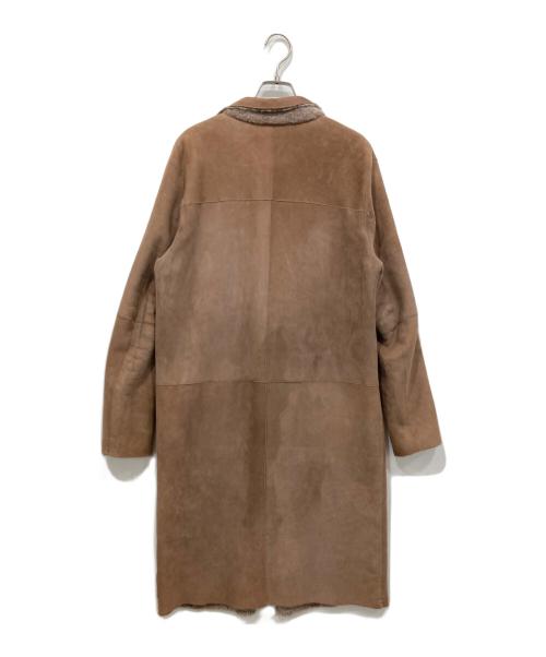 LIVEN（リヴェン）LIVEN (リヴェン) ムートンチェスターコート ピンク サイズ:42の古着・服飾アイテム