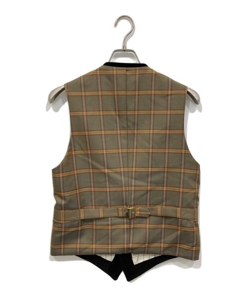 Burberry's（バーバリー）Burberry's (バーバリーズ) レザー気り替えシベスト ブラック サイズ:MAの古着・服飾アイテム