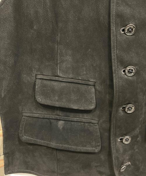 Burberry's（バーバリー）Burberry's (バーバリーズ) レザー気り替えシベスト ブラック サイズ:MAの古着・服飾アイテム