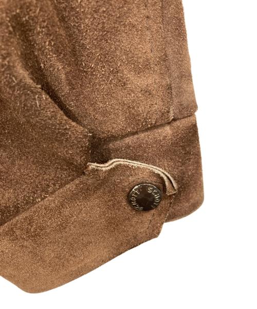 Schott（ショット）Schott (ショット) スウェードトラッカージャケット ブラウン サイズ:42の古着・服飾アイテム