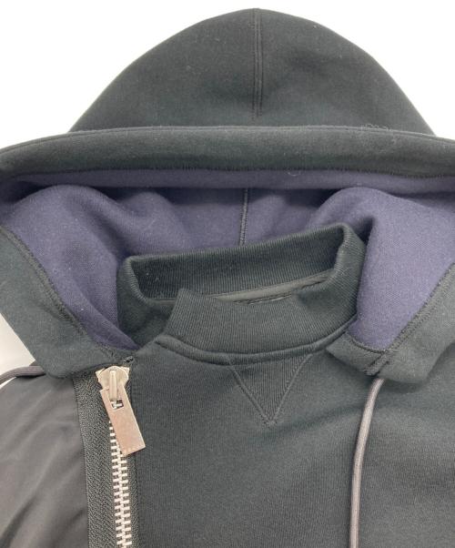 sacai（サカイ）sacai (サカイ) スポンジスウェットパーカー ブラック サイズ:1の古着・服飾アイテム