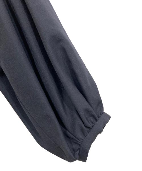 ESTNATION（エストネーション）ESTNATION (エストネーション) レースアップボリュームブラウス ネイビー サイズ:Freeの古着・服飾アイテム
