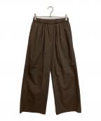 VERMEIL par ienaヴェルメイユ パー イエナ）の古着「タイプライターバイオリラックスパンツ」｜ブラウン