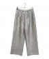 icB（アイシービー）の古着「ブライトカールマイヤー ワイドストレートパンツ」｜ホワイト