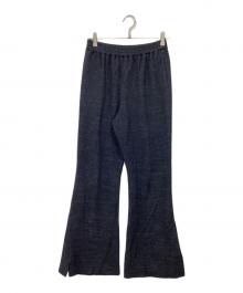 journal standard L'essage（ジャーナルスタンダード レサージュ）の古着「ジャージツイードイージーパンツ」｜ブラック