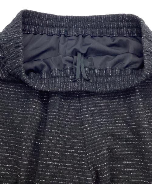journal standard L'essage（ジャーナルスタンダード レサージュ）journal standard L'essage (ジャーナルスタンダード レサージュ) ジャージツイードイージーパンツ ブラック サイズ:Freeの古着・服飾アイテム