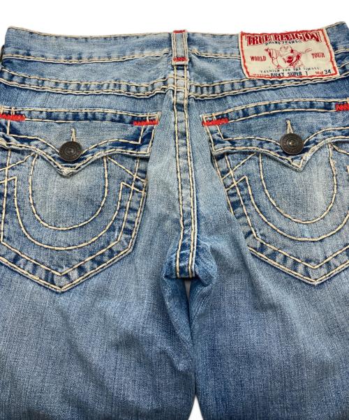 TRUE RELIGION（トゥルー レリジョン）TRUE RELIGION (トゥルー レリジョン) ステッチデニムパンツ インディゴ サイズ:32の古着・服飾アイテム
