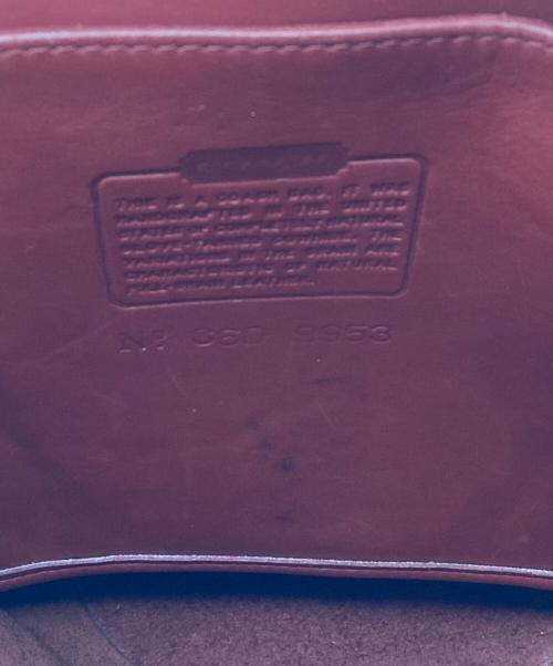 COACH（コーチ）COACH (コーチ) レザーショルダーバッグ レッドの古着・服飾アイテム