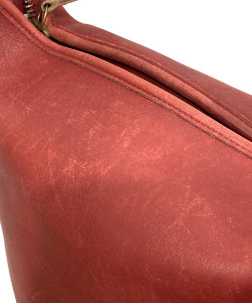 COACH（コーチ）COACH (コーチ) レザーショルダーバッグ レッドの古着・服飾アイテム