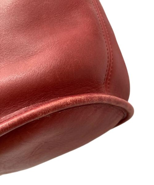 COACH（コーチ）COACH (コーチ) レザーショルダーバッグ レッドの古着・服飾アイテム