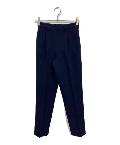 PLST（プラステ）PLST (プラステ) フェイクパールブラウスパンツセットアップ ネイビー サイズ:Sの古着・服飾アイテム