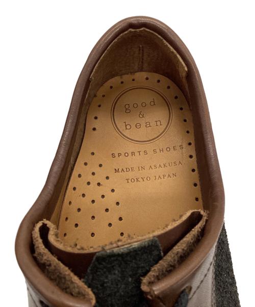 good&bean（グッド&ビーン）good&bean (グッド&ビーン) モカシンシューズ ブラウン×グレー サイズ:8の古着・服飾アイテム