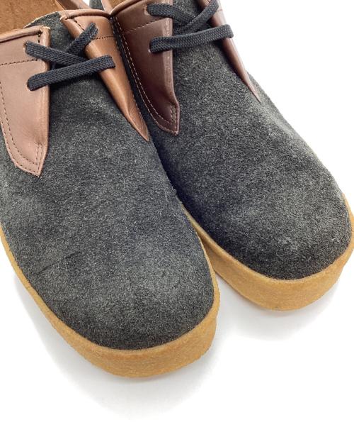 good&bean（グッド&ビーン）good&bean (グッド&ビーン) モカシンシューズ ブラウン×グレー サイズ:8の古着・服飾アイテム