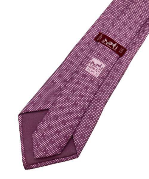 HERMES（エルメス）HERMES (エルメス) シルクネクタイ ピンク サイズ:不明の古着・服飾アイテム