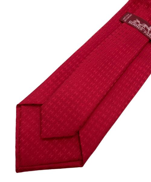 HERMES（エルメス）HERMES (エルメス) シルクネクタイ レッド サイズ:不明の古着・服飾アイテム