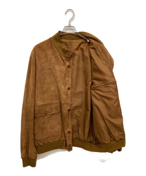 echtes leder（エヒテス レーダァ）echtes leder (エヒテス レーダァ) スウェードジャケット ブラウン サイズ:54の古着・服飾アイテム