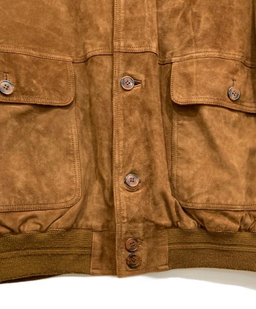 echtes leder（エヒテス レーダァ）echtes leder (エヒテス レーダァ) スウェードジャケット ブラウン サイズ:54の古着・服飾アイテム