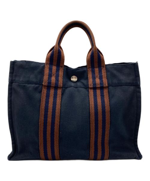 HERMES（エルメス）HERMES (エルメス) ハンドバッグ ネイビーの古着・服飾アイテム