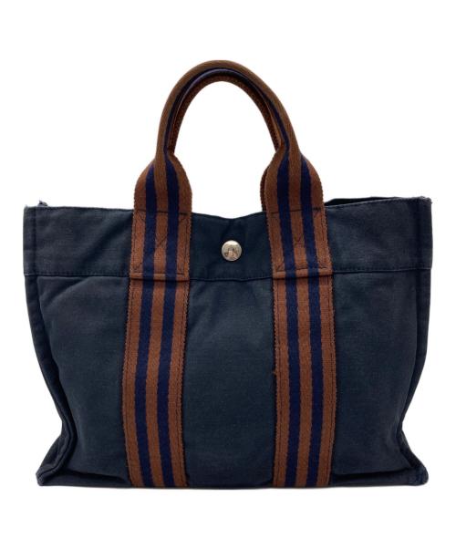 HERMES（エルメス）HERMES (エルメス) ハンドバッグ ネイビーの古着・服飾アイテム