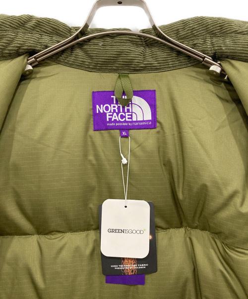 THE NORTHFACE PURPLELABEL（ザ・ノースフェイス パープルレーベル）THE NORTHFACE PURPLELABEL (ザ・ノースフェイス パープルレーベル) Corduroy Down Shirt Jacket / コーデュロイダウンシャツジャケット カーキ サイズ:XLの古着・服飾アイテム