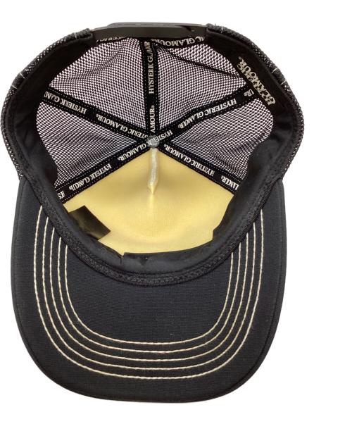 Hysteric Glamour（ヒステリックグラマー）Hysteric Glamour (ヒステリックグラマー) メッシュキャップ ブラック サイズ:FREEの古着・服飾アイテム