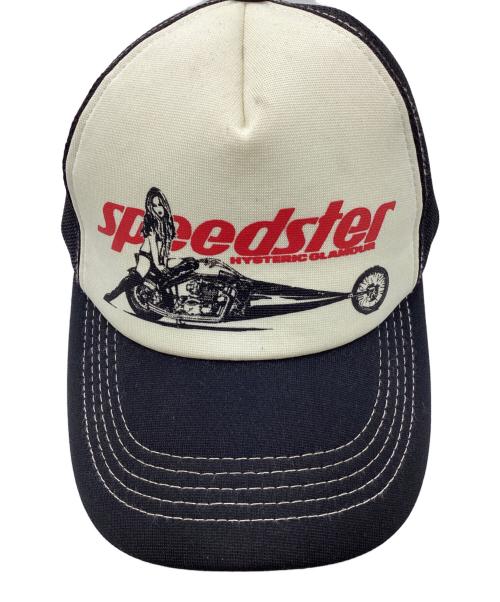 Hysteric Glamour（ヒステリックグラマー）Hysteric Glamour (ヒステリックグラマー) メッシュキャップ ブラック サイズ:FREEの古着・服飾アイテム