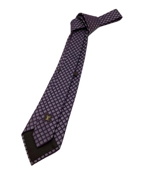 LOUIS VUITTON（ルイ ヴィトン）LOUIS VUITTON (ルイ ヴィトン) シルクネクタイ パープル サイズ:表記なしの古着・服飾アイテム