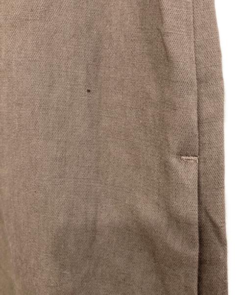 IENA（イエナ）IENA (イエナ) 綿麻サテンIラインワンピース ブラウン サイズ:38の古着・服飾アイテム