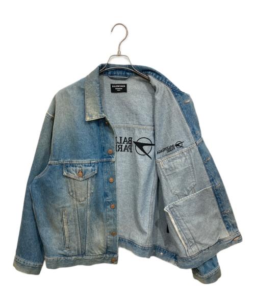 BALENCIAGA（バレンシアガ）BALENCIAGA (バレンシアガ) バックロゴ刺繍 デニムジャケット インディゴ サイズ:XSの古着・服飾アイテム