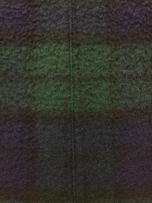 FRANKLIN TAILORED（フランクリンテーラード）FRANKLIN TAILORED (フランクリンテーラード) チェック切替コート ネイビー サイズ:3の古着・服飾アイテム