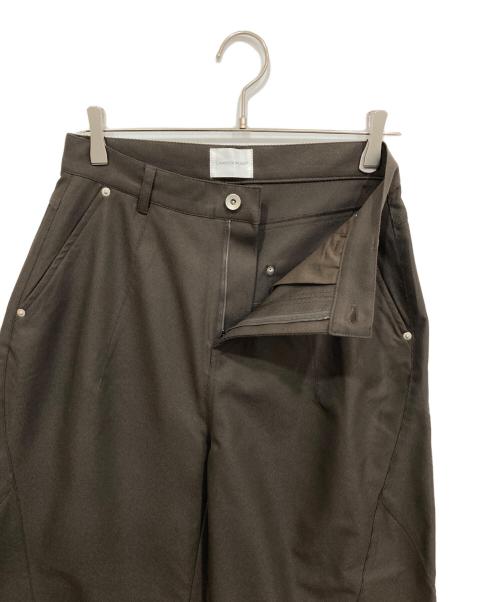 CAMPHOR WOOD（カンファーウッド）CAMPHOR WOOD (カンファーウッド) スーパーワイドバギーポリエステルスラックス ブラウン サイズ:Mの古着・服飾アイテム