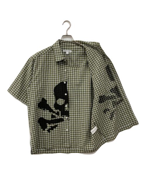 Jaded London（ジェイデッドロンドン）Jaded London (ジェイデッドロンドン) チェックシャツ カーキ×ホワイト サイズ:Mの古着・服飾アイテム