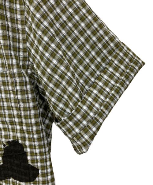 Jaded London（ジェイデッドロンドン）Jaded London (ジェイデッドロンドン) チェックシャツ カーキ×ホワイト サイズ:Mの古着・服飾アイテム