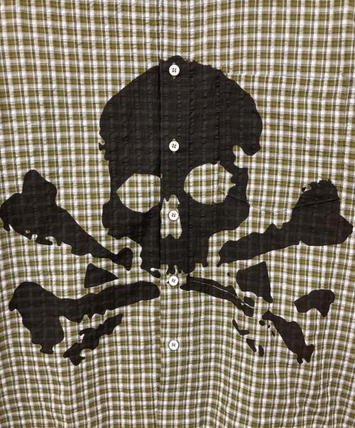 Jaded London（ジェイデッドロンドン）Jaded London (ジェイデッドロンドン) チェックシャツ カーキ×ホワイト サイズ:Mの古着・服飾アイテム