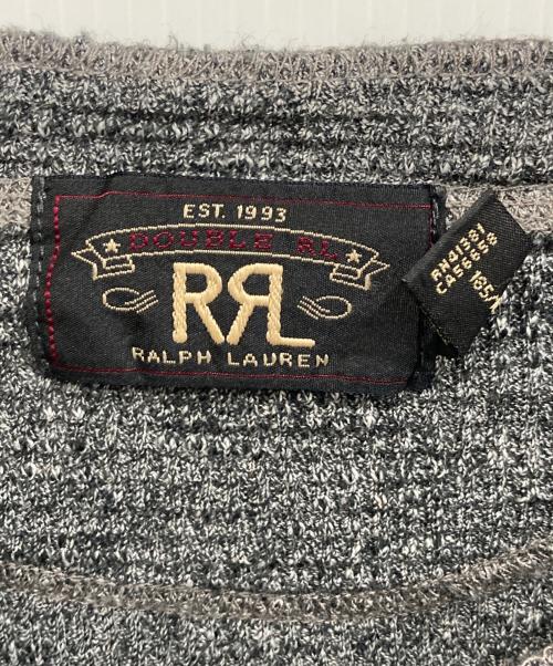 RRL（ダブルアールエル）RRL (ダブルアールエル) ヘンリーネックカットソー グレー サイズ:XLの古着・服飾アイテム